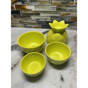 Vintage Cooks Tools Yellow Pineapple Nesting Bowl Bowls